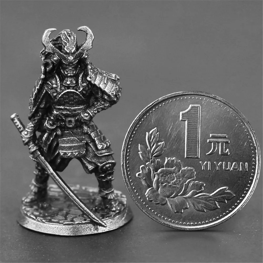 Retro Gaming Decor - Kupfer japanische Shogunate Samurai Soldat Figuren