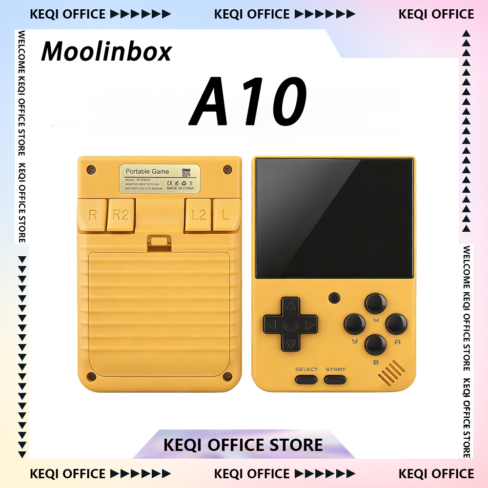 Retro Gaming Device Handheld - Moolinbox A10 Mini Retro Open-Source-Spielkonsole Tragbare