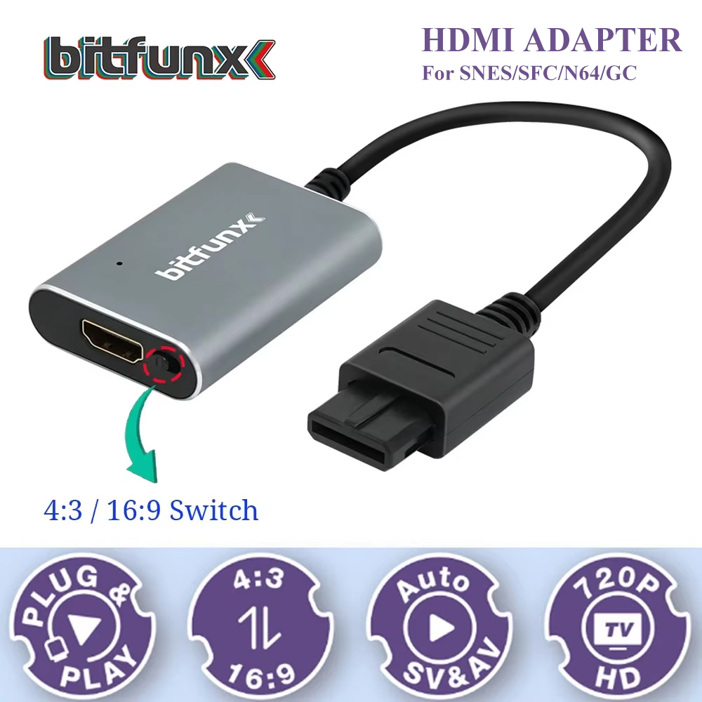Retro Gaming Events - Bitfunx 720P Svideo / AV zu