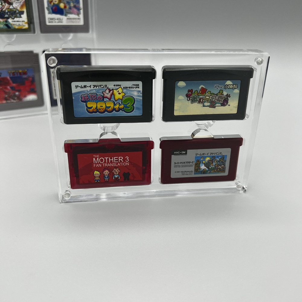 Game Carrying Case - Hohe Transparenz, magnetische Acryl-Saugabdeckung, Aufbewahrungsbox für