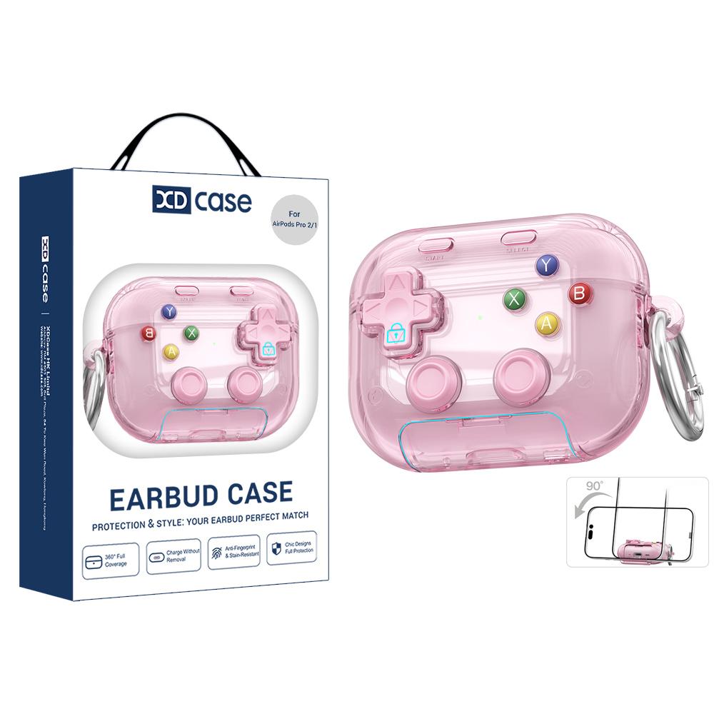 Retro Gaming Design - XDcase Transparente Retro-Spielkonsolen-Design-Ohrhörerhülle für AirPods Pro
