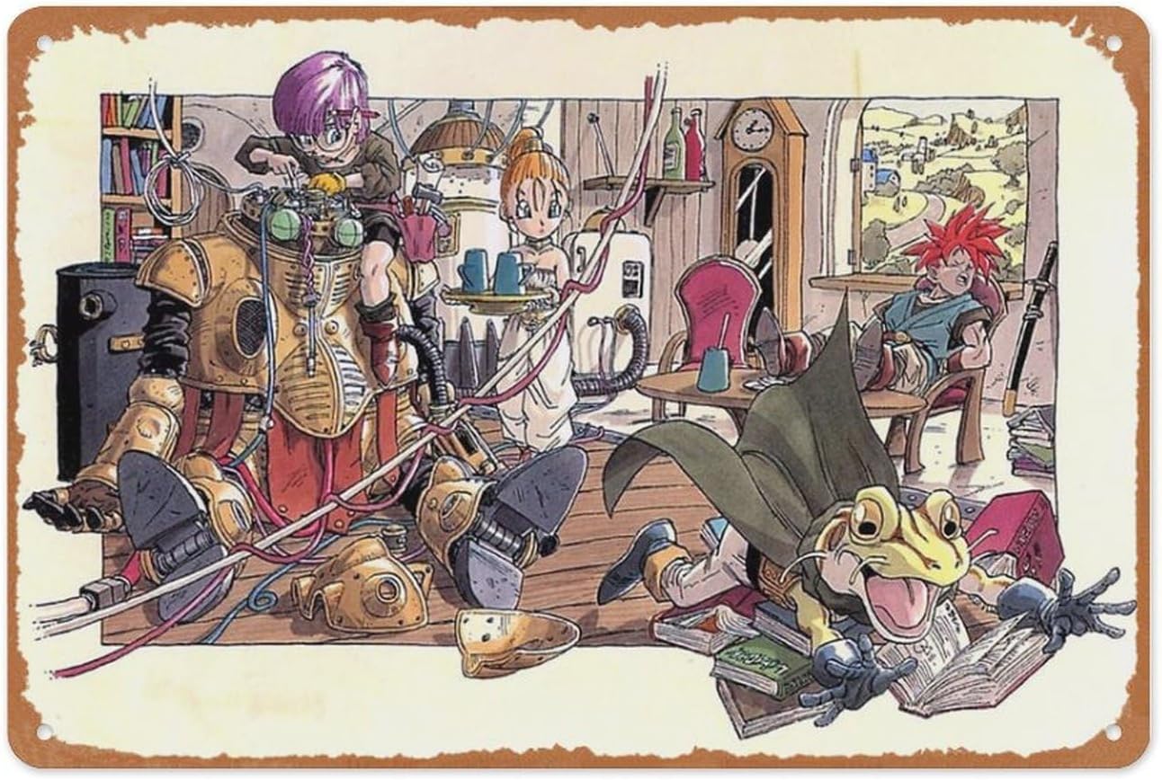 Retro Gaming Decor - Retro Game Metallschild – Chrono Trigger