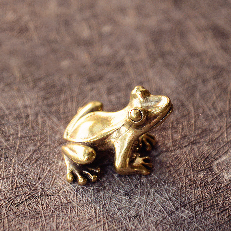 Retro Gaming Decor - Retro Kupfer Kleine Nette Frosch Figuren