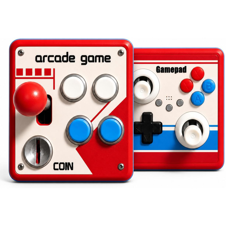 Retro Gaming Decor - Bohrfreie Lichtschalterabdeckung Retro-Arcade-Spiele-Schalterplatte Dekor Joystick-Wandschalterplatte als