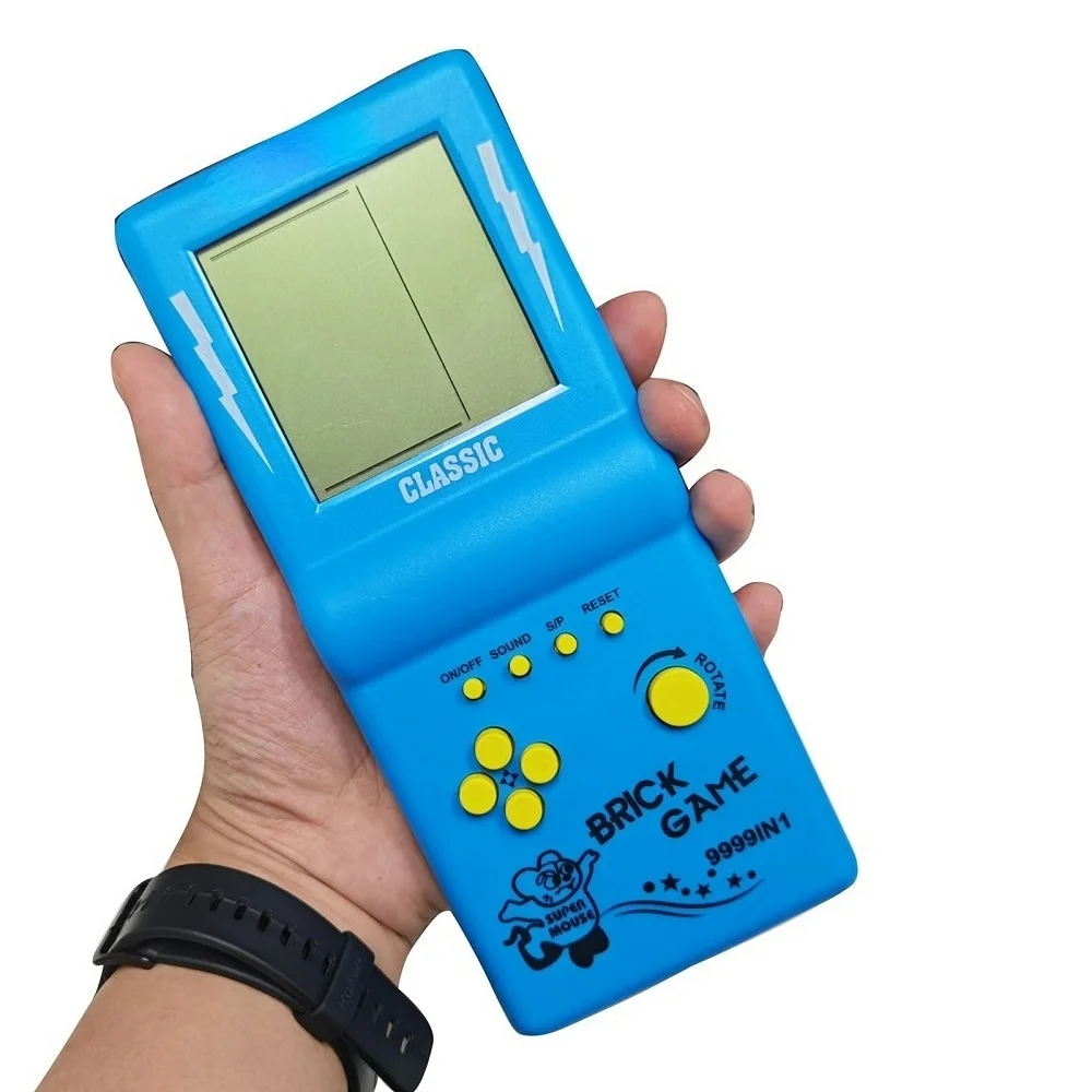 Retro Gaming Years - Nostalgische 3,5-Zoll-Tetris-Handheld-Spielkonsole Mini-Taschen-Retro-Gaming-Gerät Klassisches Gameplay für
