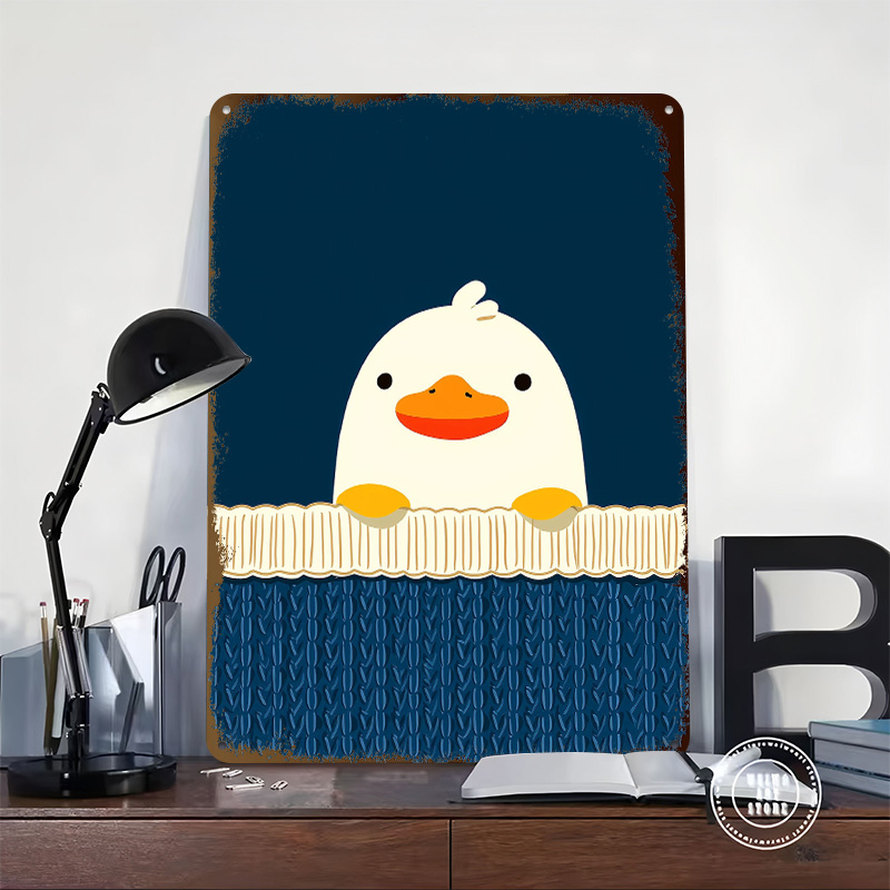 Niedliche Ente auf blauem Hint – Background Retro Gaming Bewertung und Preis