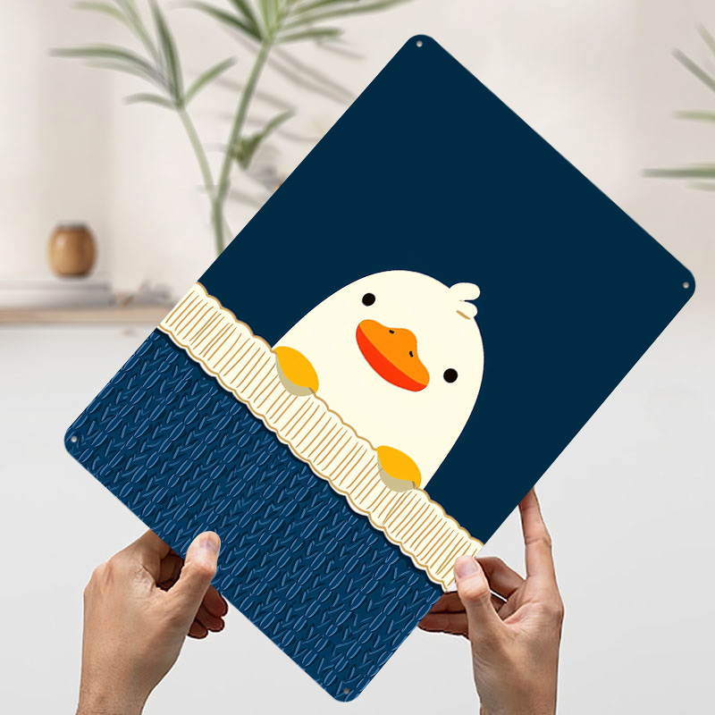 Niedliche Ente auf blauem Hint – Background Retro Gaming Bewertung und Preis