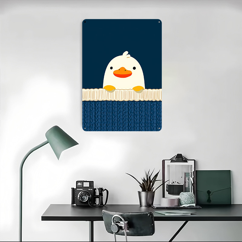 Niedliche Ente auf blauem Hint – Background Retro Gaming Bewertung und Preis