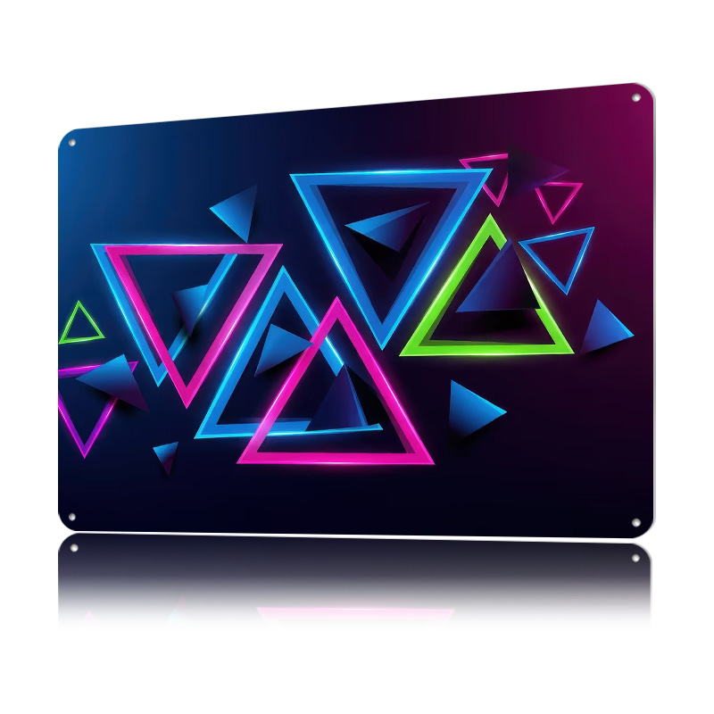 Neon-Dreiecke Abstrakter Hinte – Background Retro Gaming Bewertung und Preis