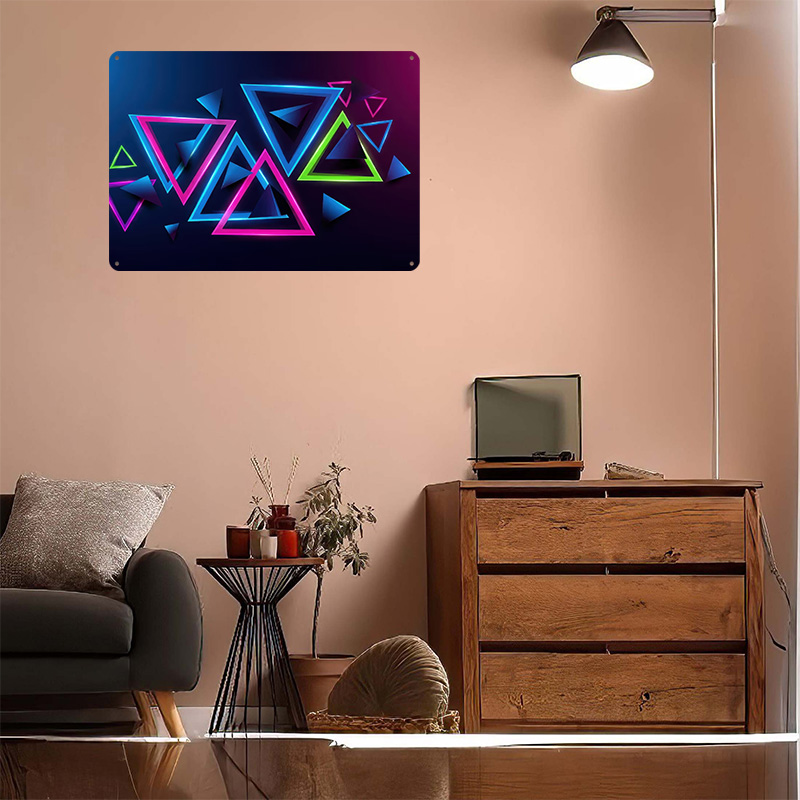 Neon-Dreiecke Abstrakter Hinte – Background Retro Gaming Bewertung und Preis