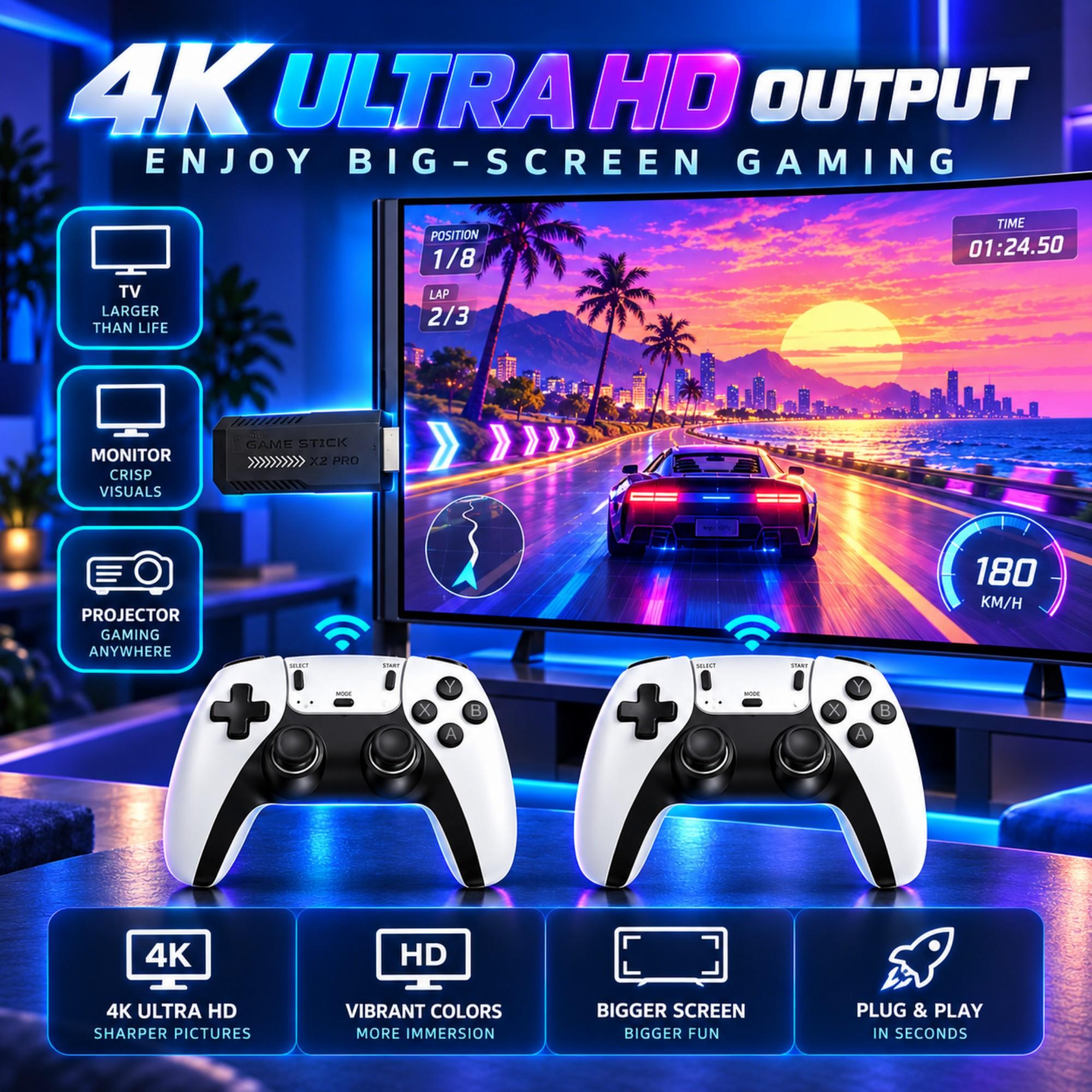 X2 PRO Game Stick 4K HD TV Vid – Retro Gaming X2 Bewertung und Preis