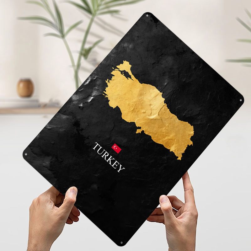 Goldene Türkei-Karte auf Schwa – Background Retro Gaming Bewertung und Preis