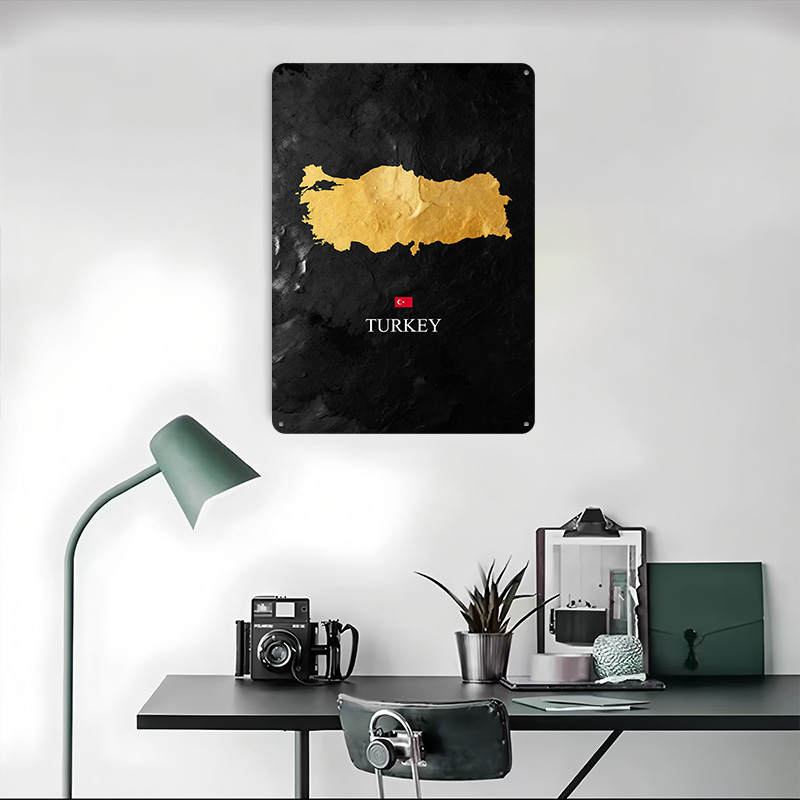 Goldene Türkei-Karte auf Schwa – Background Retro Gaming Bewertung und Preis