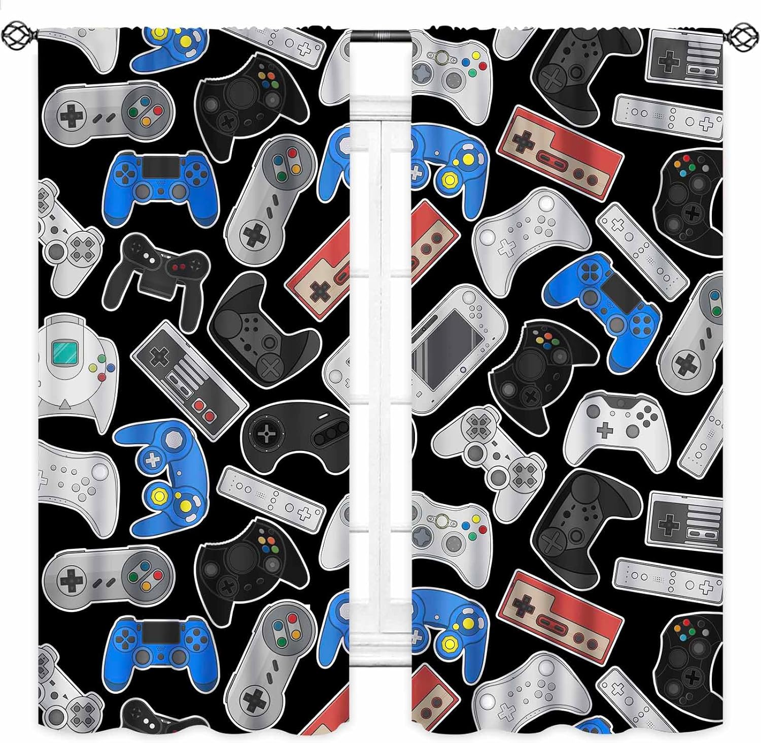 Retro-Controller-Vorhänge – Kl – Background Retro Gaming Bewertung und Preis