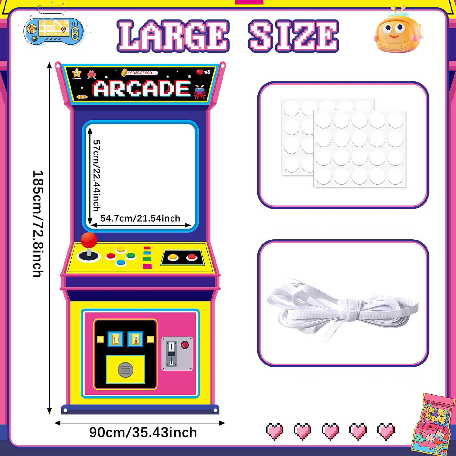 Stoff-Hintergrund für Arcade-S – Background Retro Gaming Bewertung und Preis