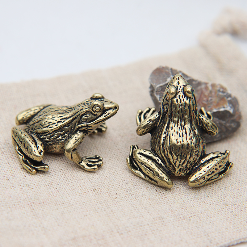 Metall-Messing-Frosch-Miniatur – Retro Gaming Decor Bewertung und Preis