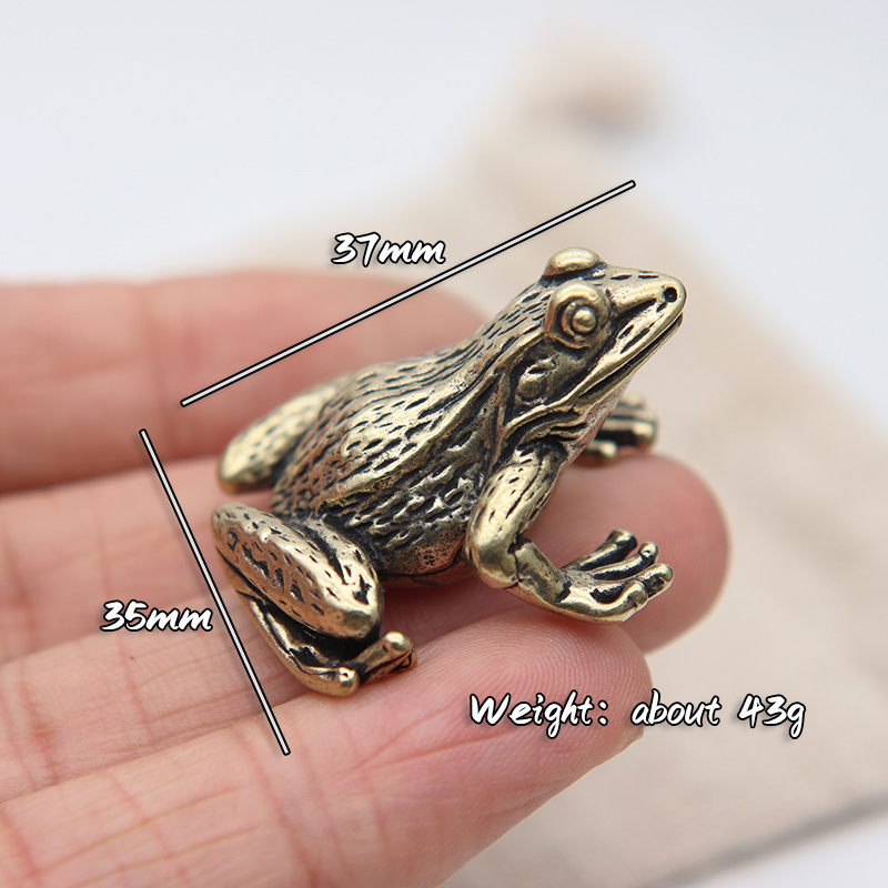 Metall-Messing-Frosch-Miniatur – Retro Gaming Decor Bewertung und Preis