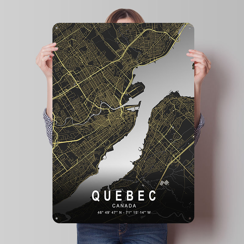 Quebec Silberne Stadtplan-Post – Retro Gaming Quebec Bewertung und Preis